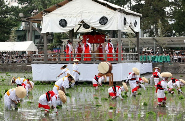 Праздник Otaue Matsuri в ресторане Koto